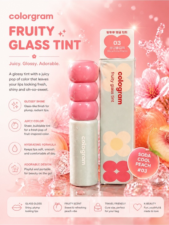 Colorgram Other - Colorgram Fruity Glass Tint #03 Soda Cool Peach 🍑✨